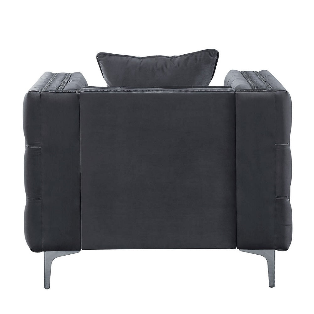 Gillian II Chair in Dark Gray - Ornate Home