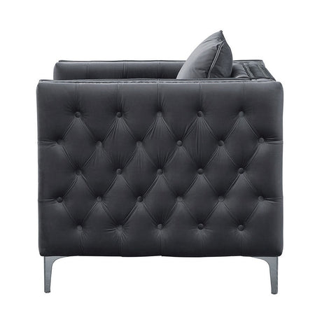 Gillian II Chair in Dark Gray - Ornate Home