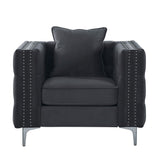 Gillian II Chair in Dark Gray - Ornate Home