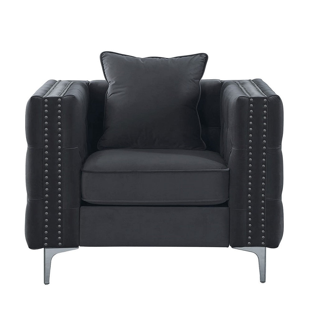 Gillian II Chair in Dark Gray - Ornate Home