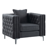 Gillian II Chair in Dark Gray - Ornate Home