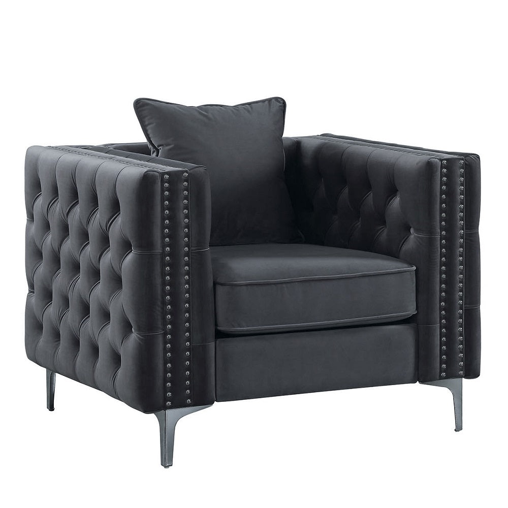 Gillian II Chair in Dark Gray - Ornate Home