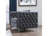Gillian II Chair in Dark Gray - Ornate Home