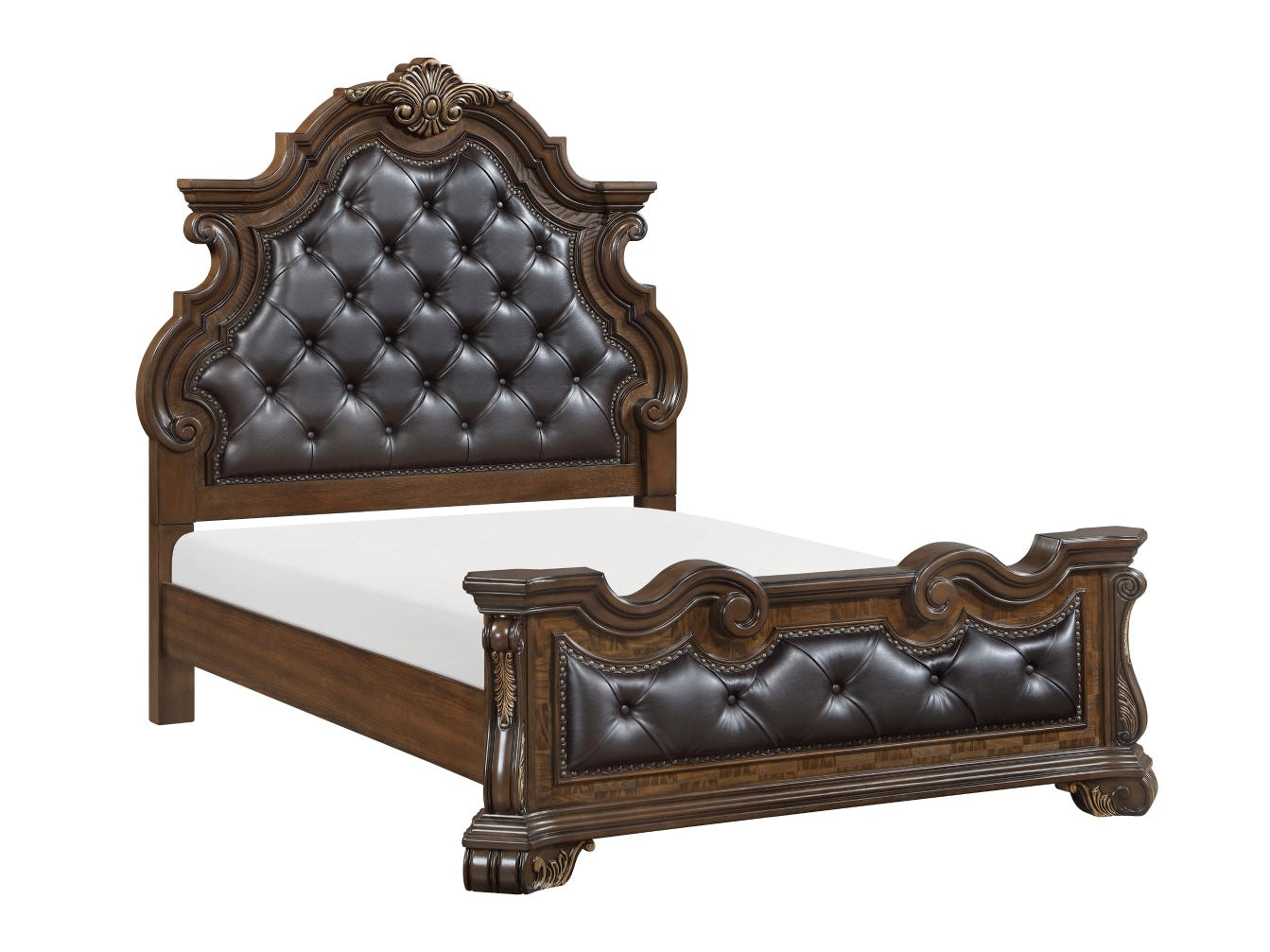 Gilmartin Dark Brown Queen Bed - Ornate Home