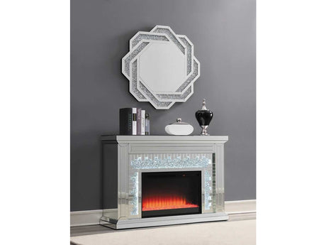 Gilmore Mirror Rectangular Freestanding Fireplace - Ornate Home