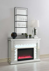 Gilmore Mirror Rectangular Freestanding Fireplace - Ornate Home