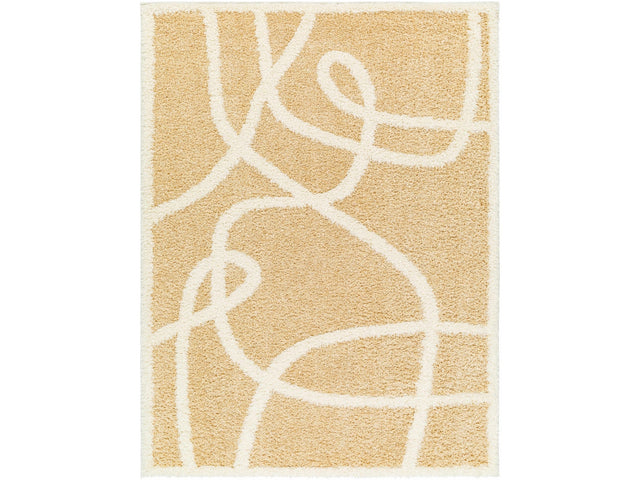 Gilon Camel Plush Area Rug - Ornate Home