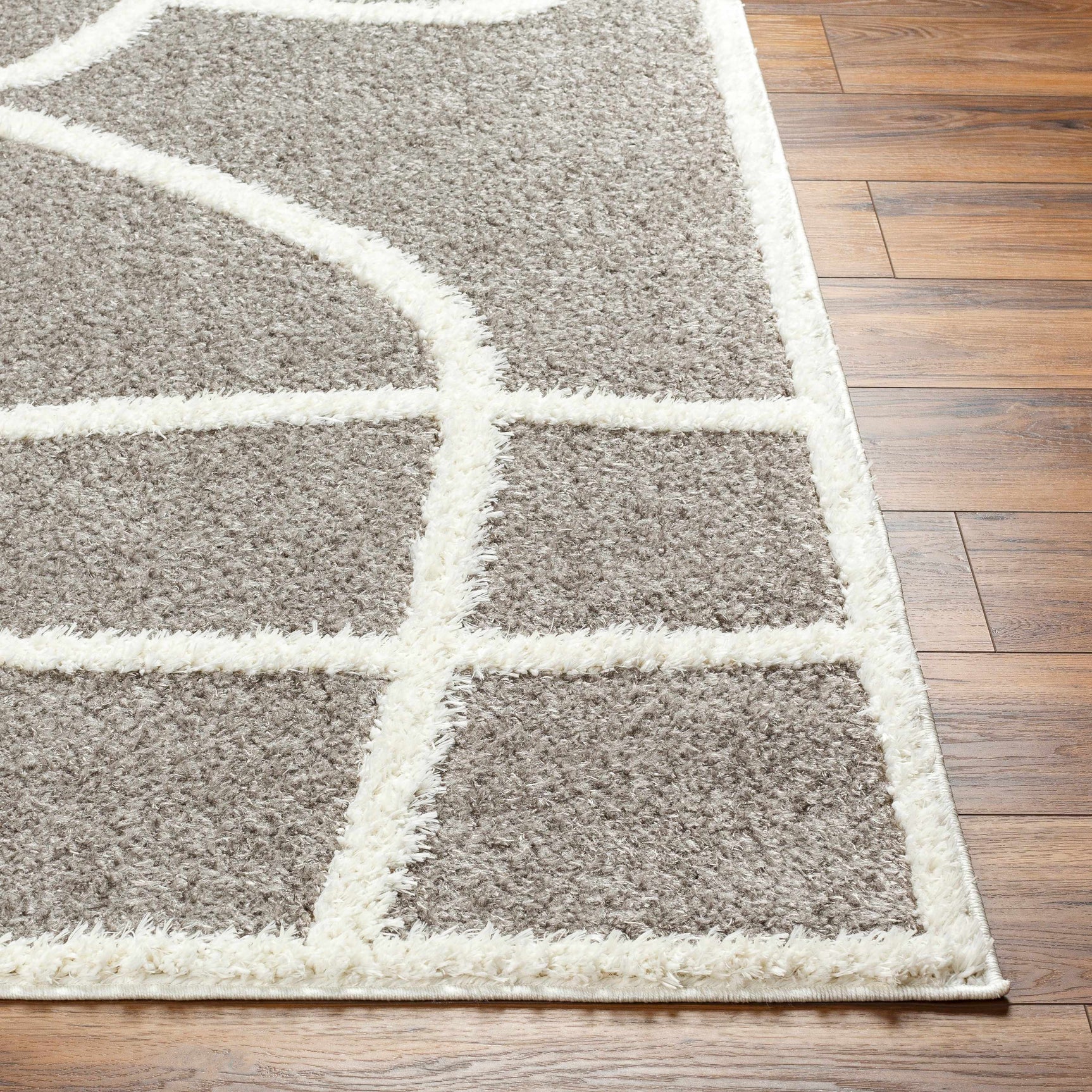 Gilon Taupe Plush Area Rug - Ornate Home