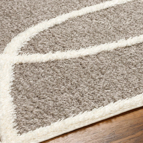 Gilon Taupe Plush Area Rug - Ornate Home