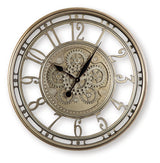 Gilover Champagne Finish Wall Clock - Ornate Home