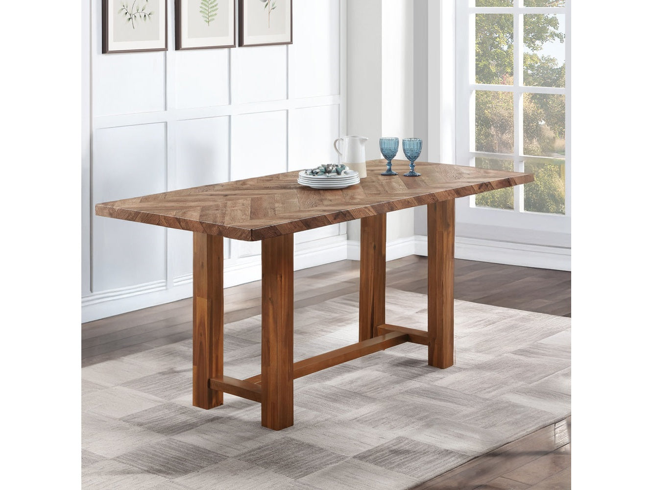 Gilsea Brown Counter Height Table - Ornate Home