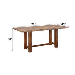 Gilsea Brown Dining Table - Ornate Home