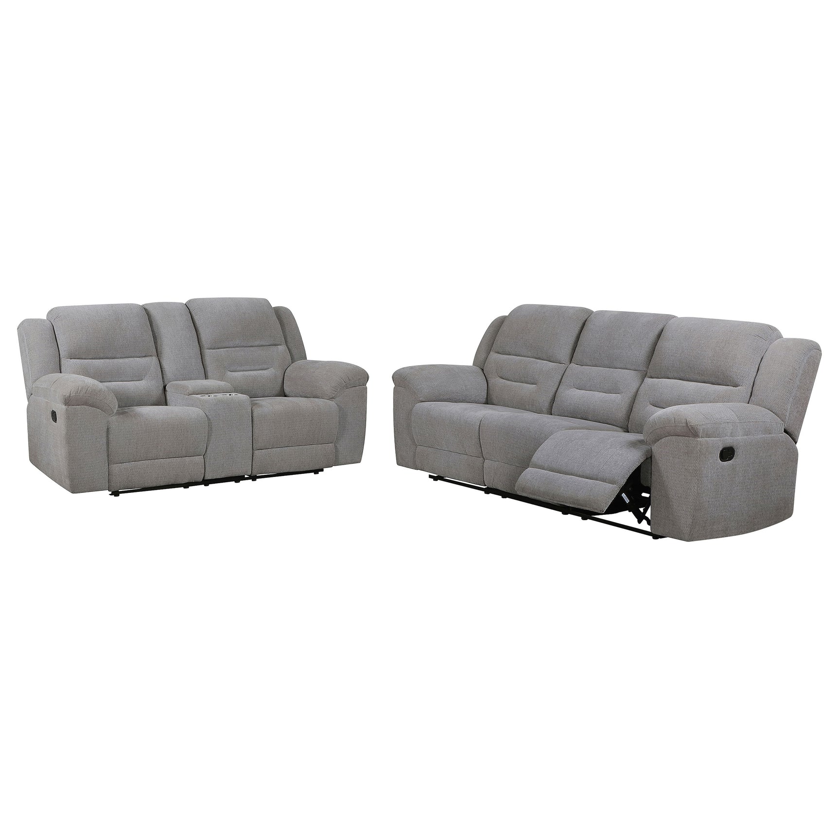 Gilson Grey 2-piece Reclining Sofa Set - Ornate Home