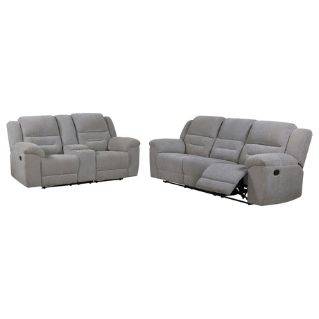 Gilson Grey 2-piece Reclining Sofa Set - Ornate Home