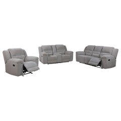 Gilson Grey 3-piece Reclining Sofa Set - Ornate Home