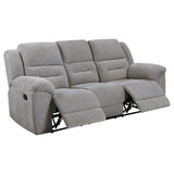 Gilson Grey 3-piece Reclining Sofa Set - Ornate Home