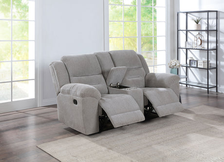 Gilson Grey Reclining Loveseat - Ornate Home
