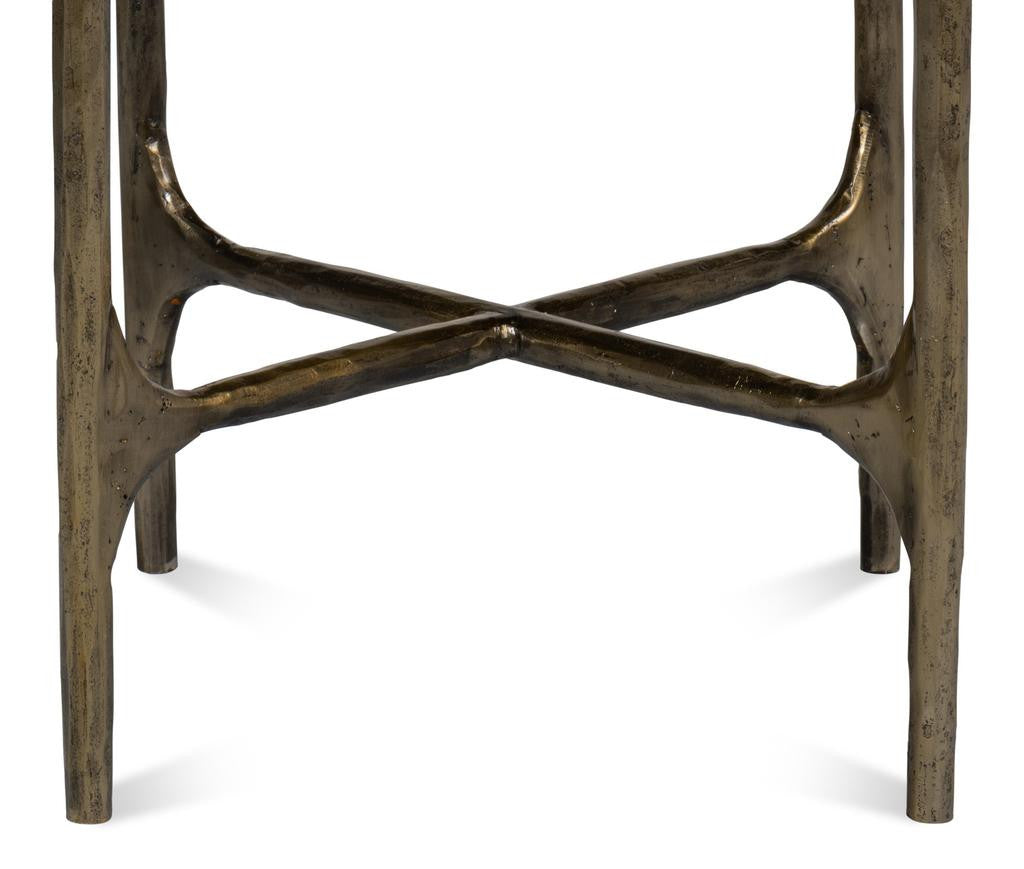 Gimlet White Round End Table - Ornate Home
