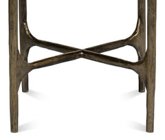 Gimlet White Round End Table - Ornate Home