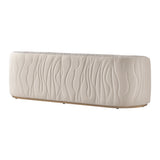 Gineverra Ivory Gold/Biscotti Sofa