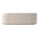 Gineverra Ivory Gold/Biscotti Sofa