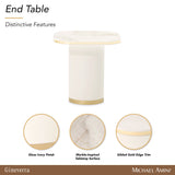 Gineverra Ivory Gold End Table - Ornate Home
