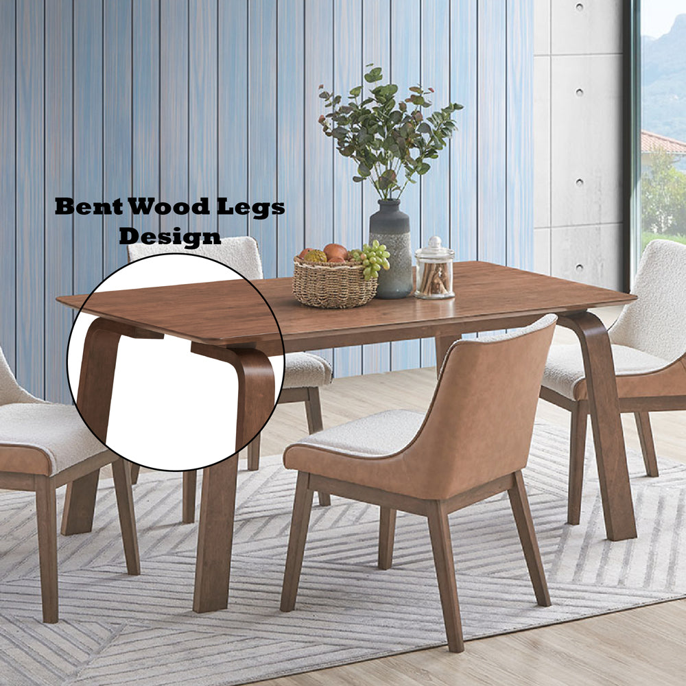 Ginny Walnut Dining Table - Ornate Home