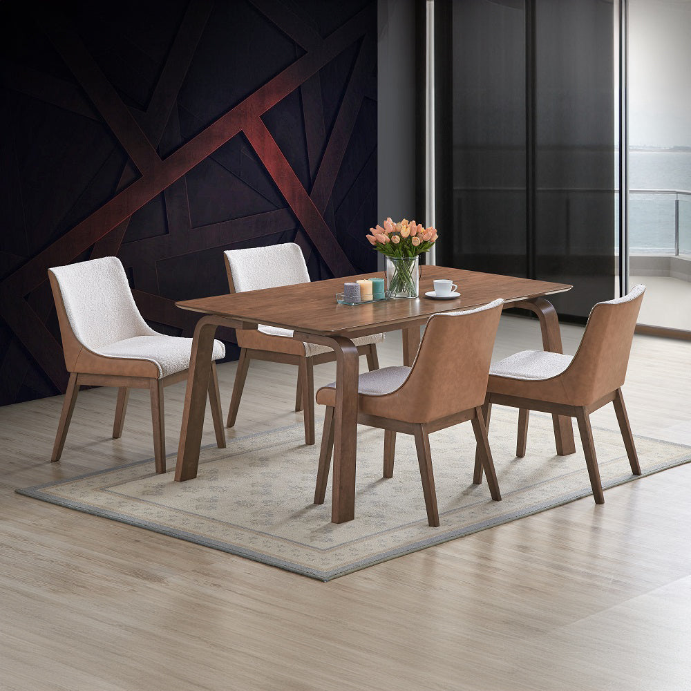 Ginny Walnut Dining Table - Ornate Home