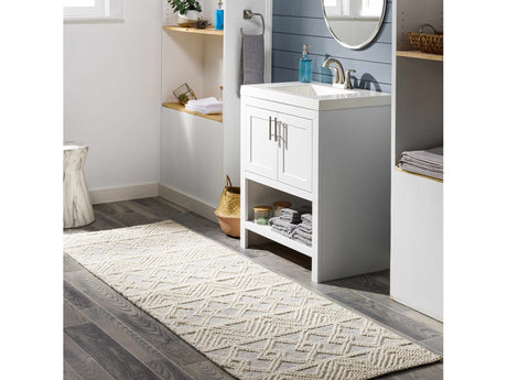 Ginter Handmade Beige Area Rug - Clearance - Ornate Home