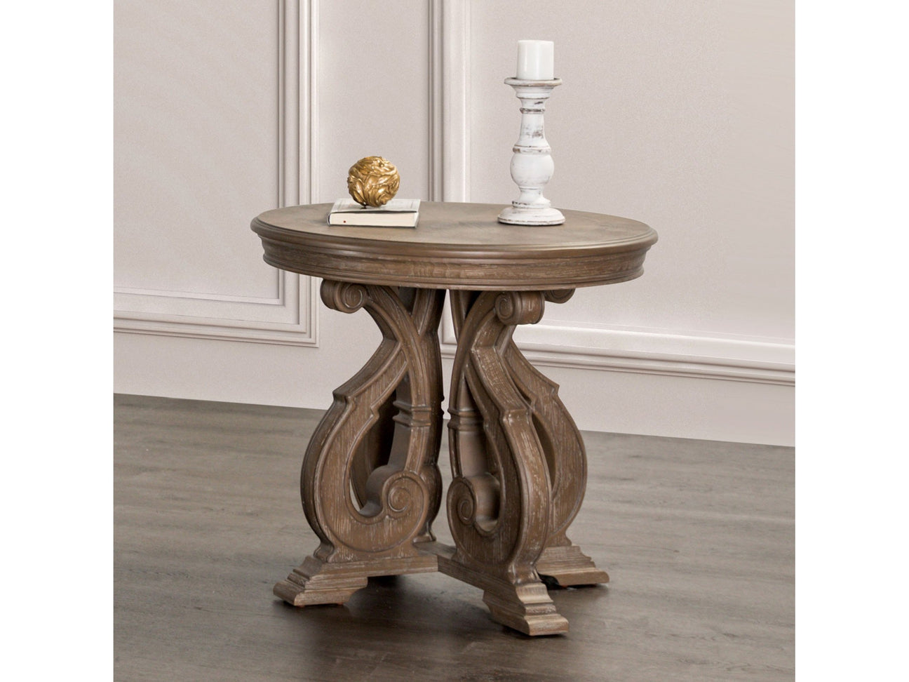 Giordani Weathered Oak End Table - Ornate Home