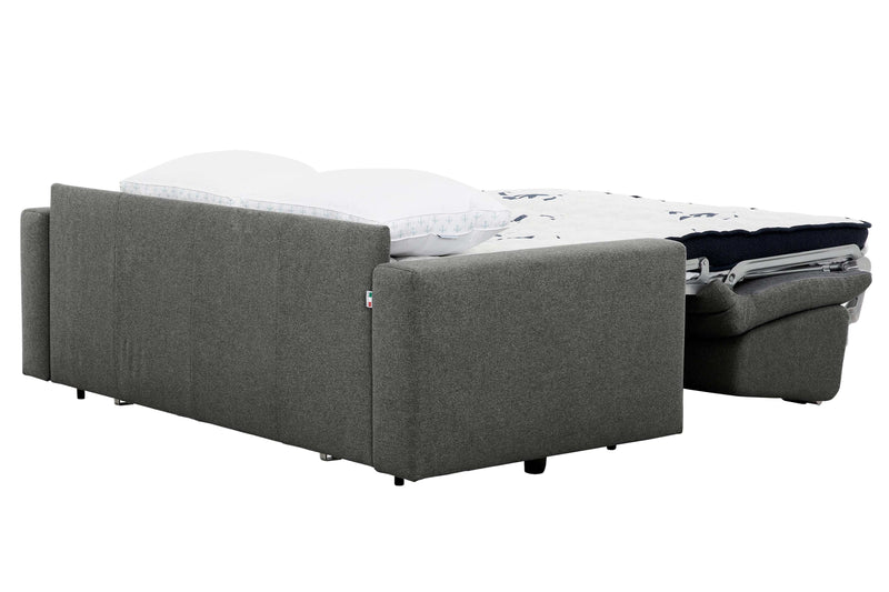 Stearns & Foster® Giotto Dark Grey Full Sleeper Sofa w/ Memory Foam Mattress - Ornate Home