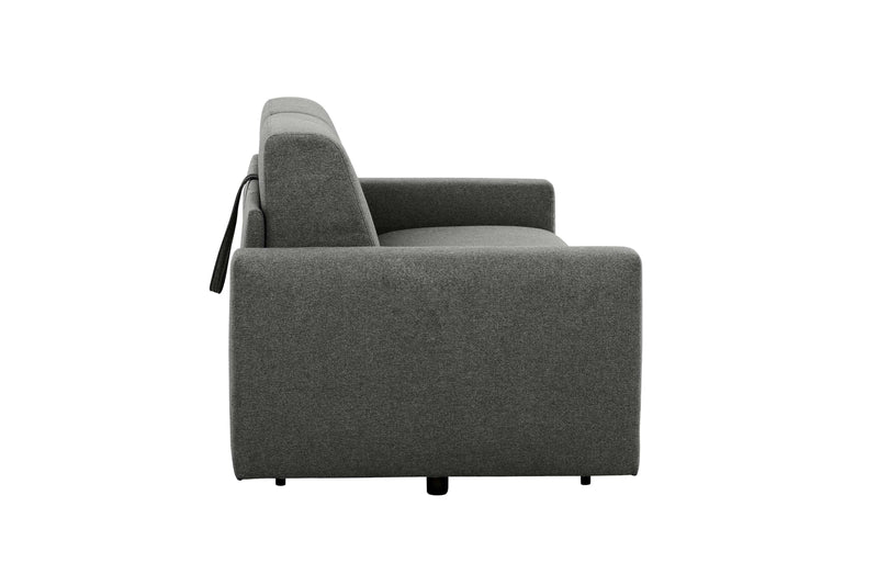 Stearns & Foster® Giotto Dark Grey Full Sleeper Sofa w/ Memory Foam Mattress - Ornate Home