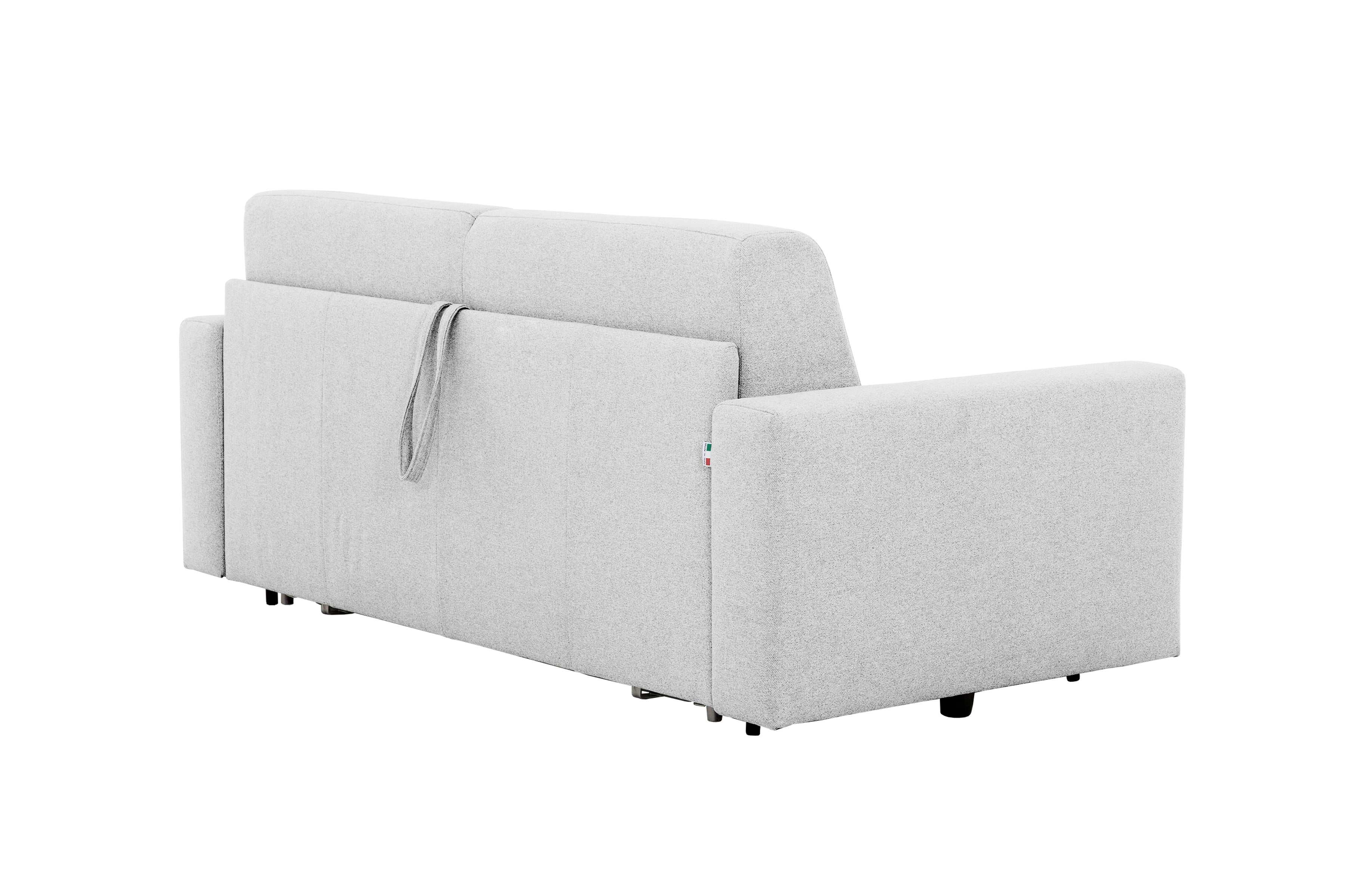 Stearns & Foster® Giotto Silver Full Sleeper Sofa w/ Memory Foam Mattress - Ornate Home