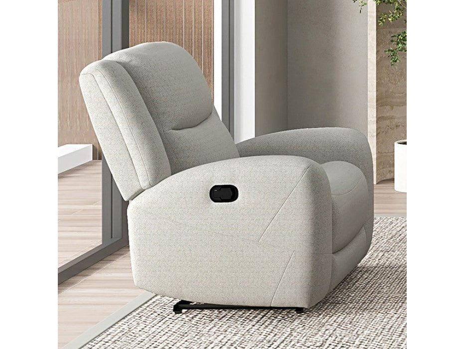Giraldus Beige Recliner - Ornate Home