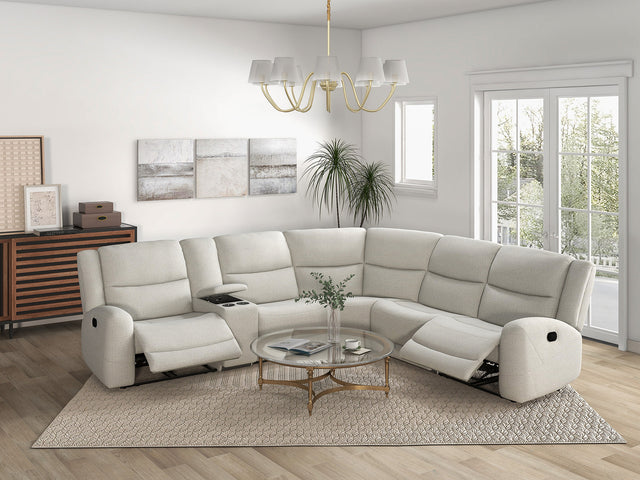 Giraldus Beige Sectional - Ornate Home