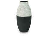 Girtha Antique White/Black Vase (16''H) (Online Special Price) - Ornate Home