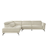 Giselle Beige 2-Piece Sectional with Left Side Chaise - Ornate Home