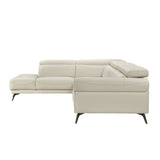 Giselle Beige 2-Piece Sectional with Left Side Chaise - Ornate Home