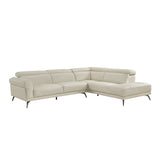 Giselle Beige 2-Piece Sectional with Right Side Chaise - Ornate Home