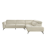 Giselle Beige 2-Piece Sectional with Right Side Chaise - Ornate Home
