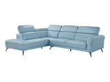 Giselle Blue 2-Piece Sectional with Left Side Chaise - Ornate Home
