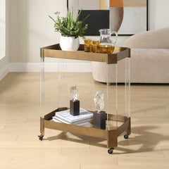 Giselle Bronze Bar Cart - Ornate Home