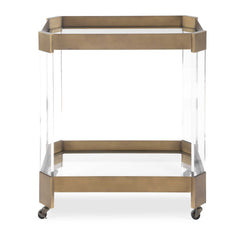 Giselle Bronze Bar Cart - Ornate Home