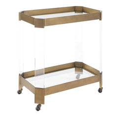 Giselle Bronze Bar Cart - Ornate Home