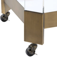 Giselle Bronze Bar Cart - Ornate Home
