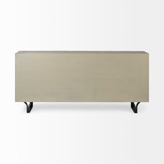 Giselle Brown/Black Fir Veneer 9 Drawer Sideboard - Ornate Home