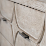 Giselle Brown/Black Fir Veneer 9 Drawer Sideboard - Ornate Home