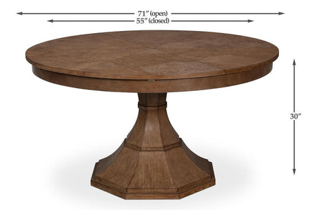 Giselle Jupe Brown Dining Table - Ornate Home