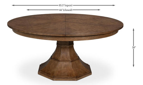 Giselle Jupe Brown Dining Table - Ornate Home