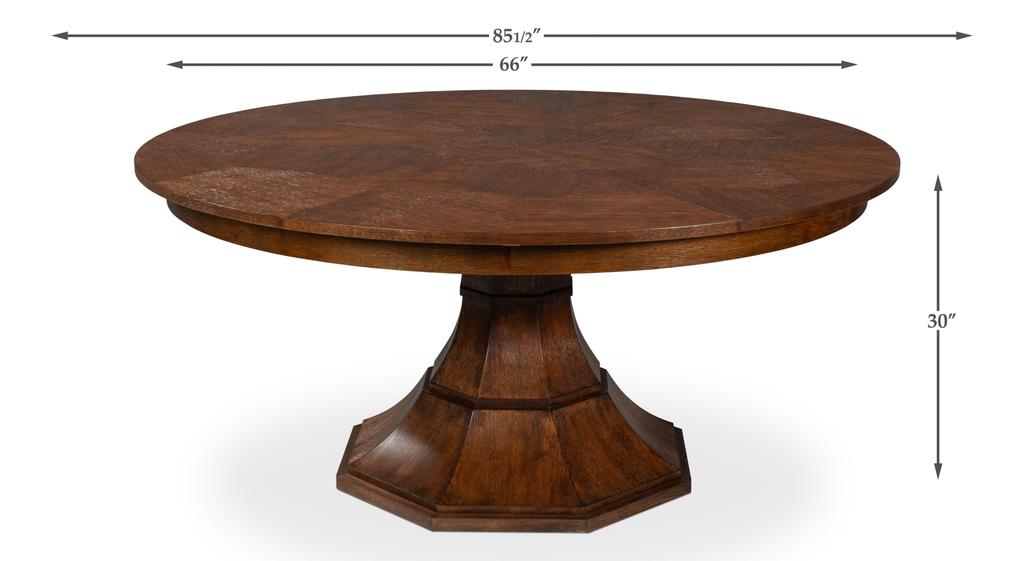 Giselle Jupe Brown Large Dining Table - Ornate Home